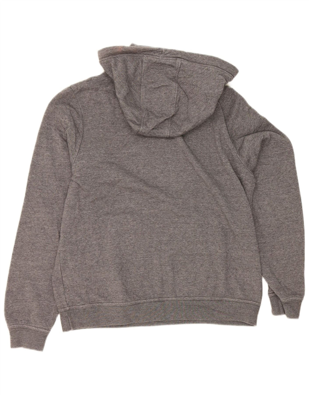 Nike Womens Hoodie Jumper UK 14 Medium Grey Cotton