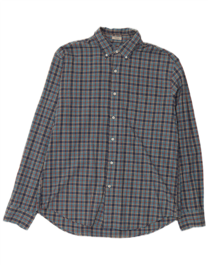Мужская рубашка классического кроя J. Crew, хлопок, большая синяя клетка