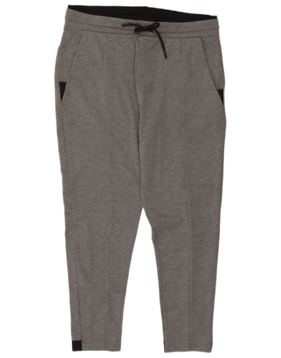 Zara Træningsdragtsbukser til kvinder UK 18 XL Grå Colourblock Polyester