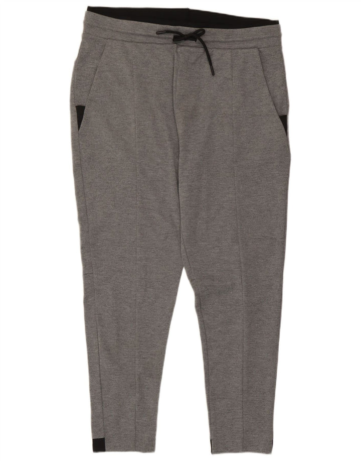 Zara Træningsdragtsbukser til kvinder UK 18 XL Grå Colourblock Polyester
