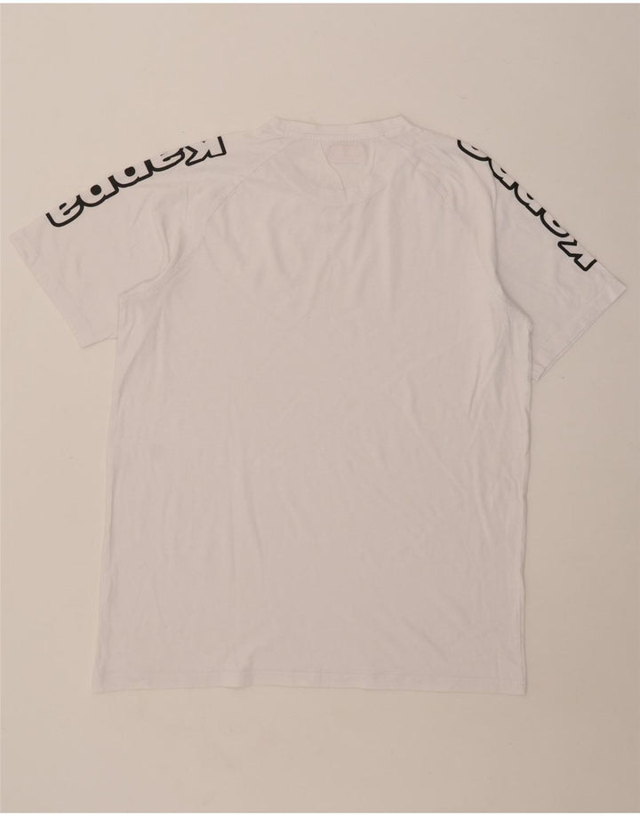 Kappa Mens Graphic T-Shirt Top 2XL White