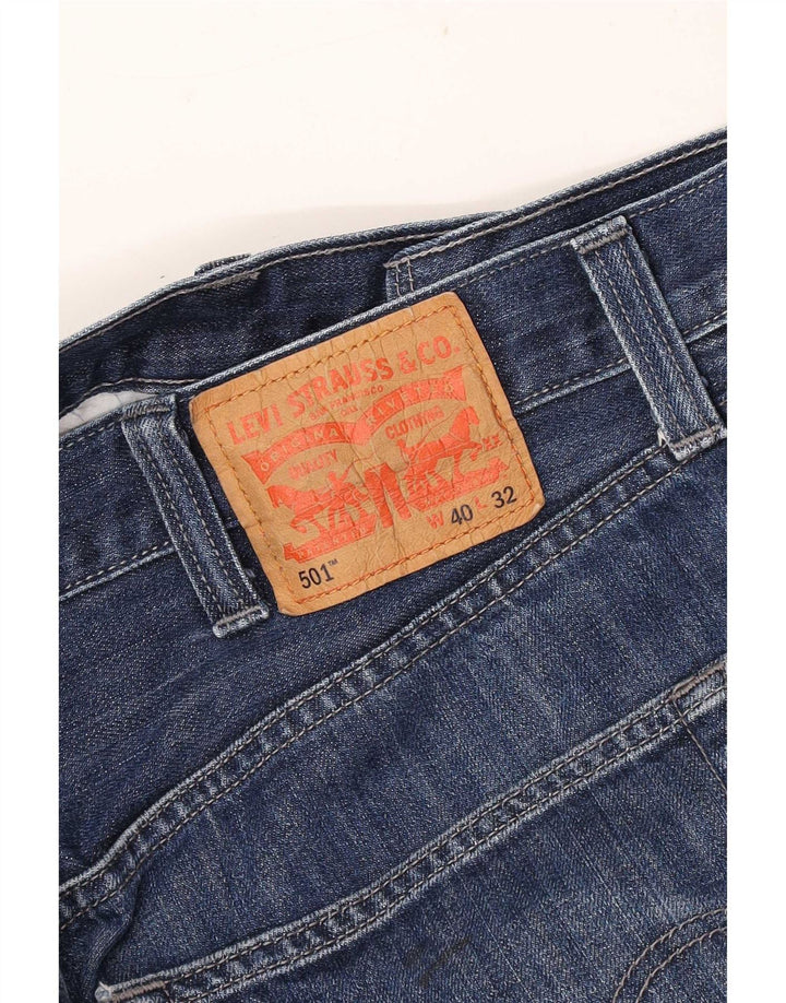 Blugi drepti pentru bărbați Levi's W40 L32 Blue Classic