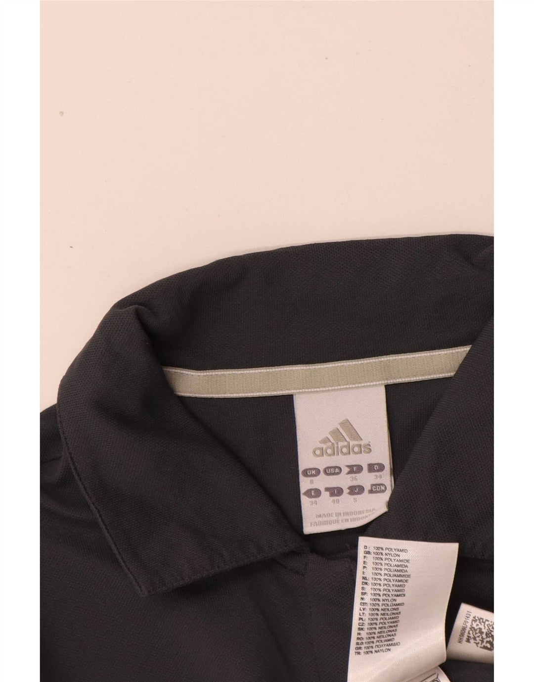 Adidas Dame Climalite Polo shirt UK 8 Small Grå Polyamid