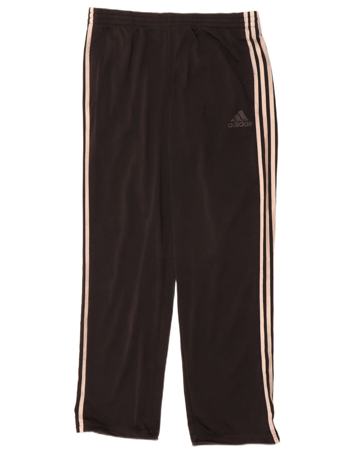 Adidas Mens Tracksuit Trousers Medium Black Polyester