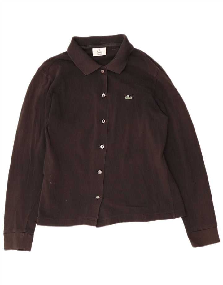 Lacoste skjortebluse til kvinder str. 38 Medium Sort bomuld