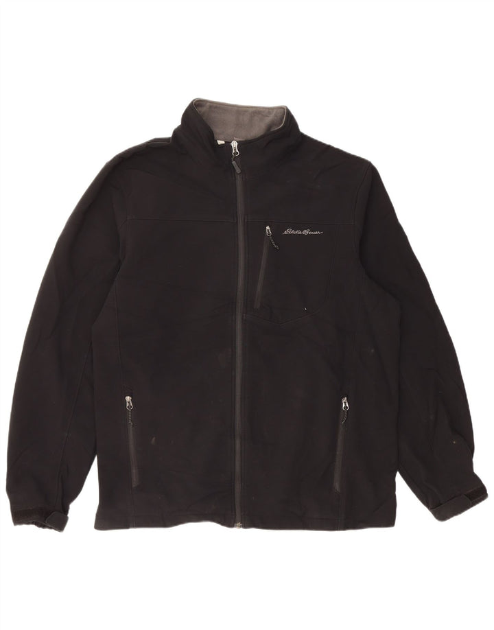 EDDIE BAUER Jachetă de vânt pentru bărbați UK 42 XL Poliester negru