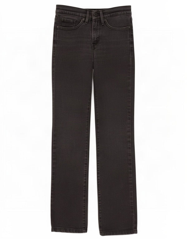 Jeans dritti modellanti da donna 314 Levi's W24 L28 cotone nero