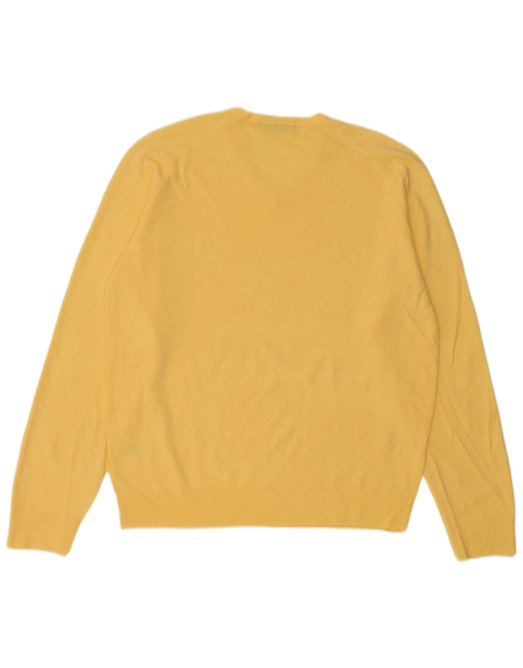 Maglione da uomo con scollo a V Marks & Spencer, acrilico giallo medio