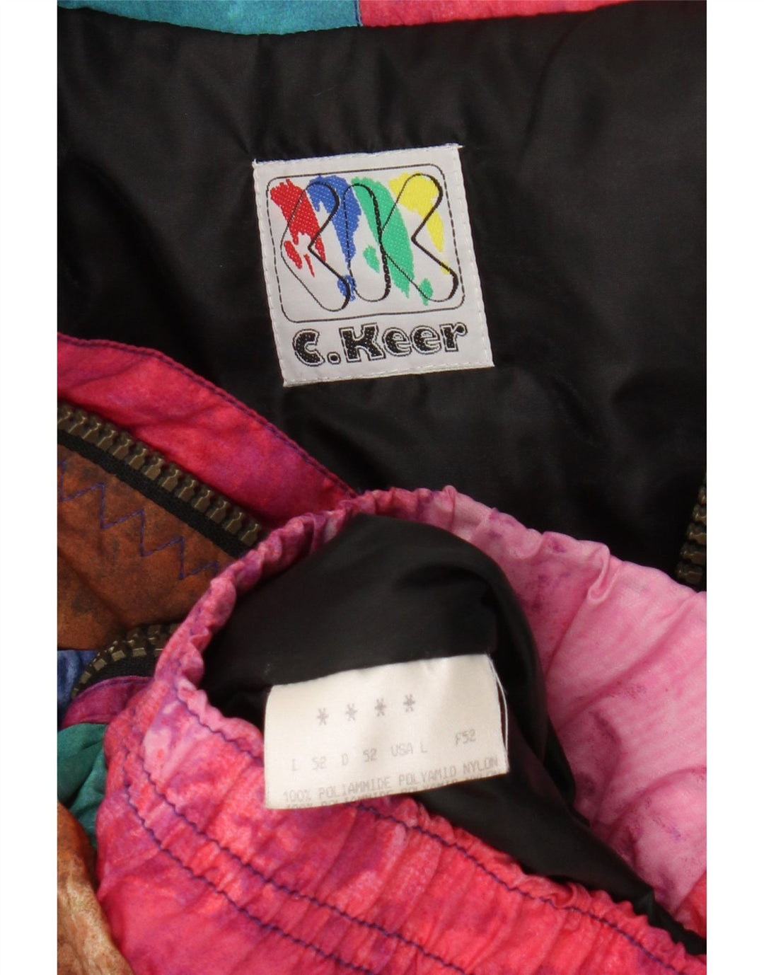 C.Keer Mens Utility Gilet IT 52 XL Multicoloured Colourblock Polyamide