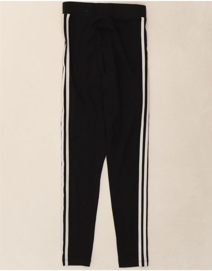 ADIDAS Womens Leggings UK 10 Small  Black Cotton Vintage Adidas and Second-Hand Adidas from Messina Hembry 