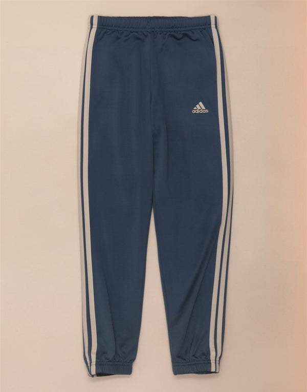 Pantaloni della tuta da ragazzo Adidas Joggers 7-8 anni in poliestere blu
