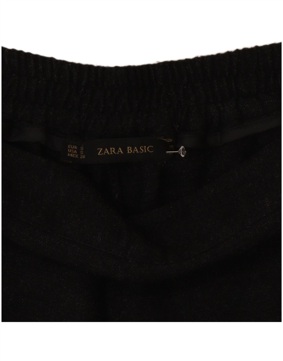 Zara Womens Slim Casual Trousers Small W26 L28 Grey