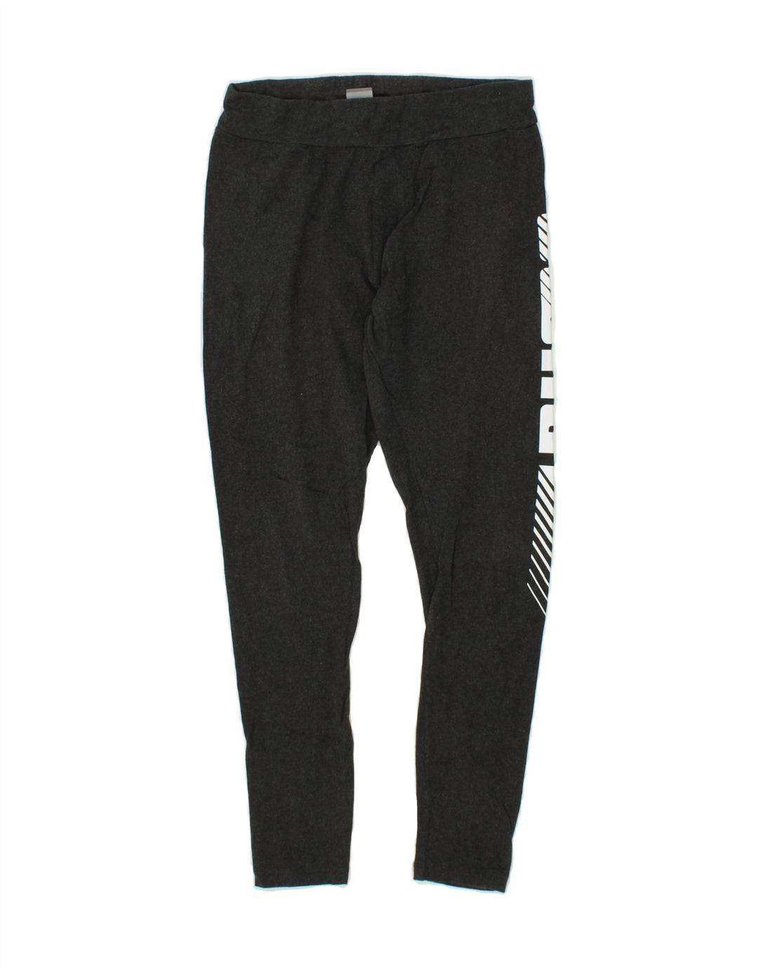 PUMA Womens Graphic Leggings UK 14 Medium  Grey Cotton Vintage Puma and Second-Hand Puma from Messina Hembry 