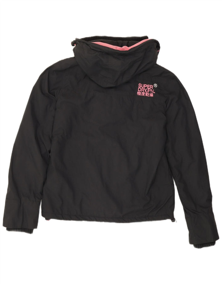 Superdry Windcheater vindjakke med hætte til kvinder UK 14 Medium Grey