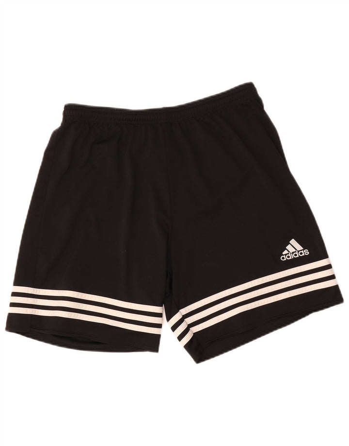 Pantaloncini sportivi Adidas Climalite da ragazzo 13-14 anni medio poliestere nero
