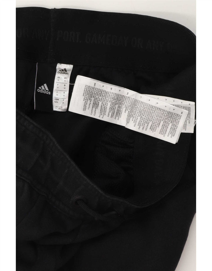 Adidas Mens Tracksuit Trousers Joggers Medium Black Polyester