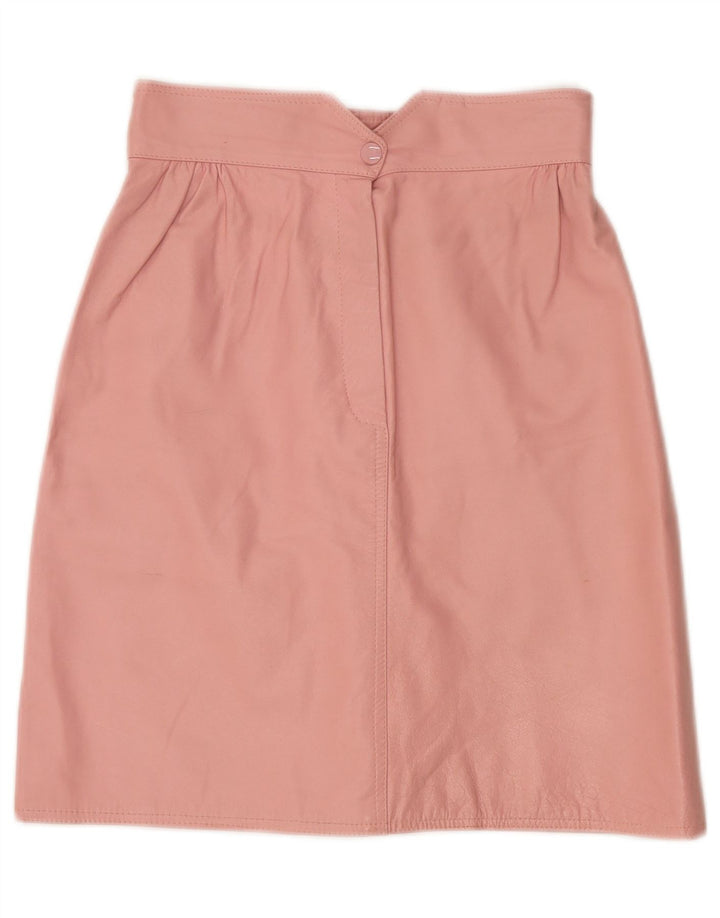 Vetta lædernederdel til kvinder IT 42 Medium W26 Pink