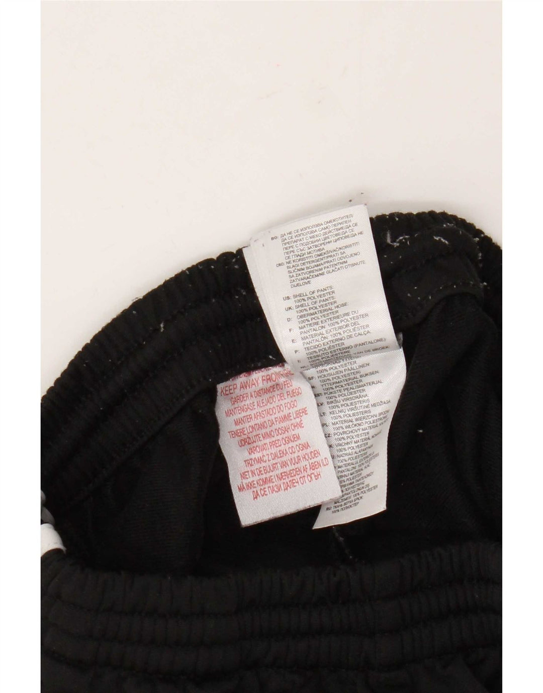 Pantaloni della tuta da ragazzo Adidas 9-10 anni in poliestere nero