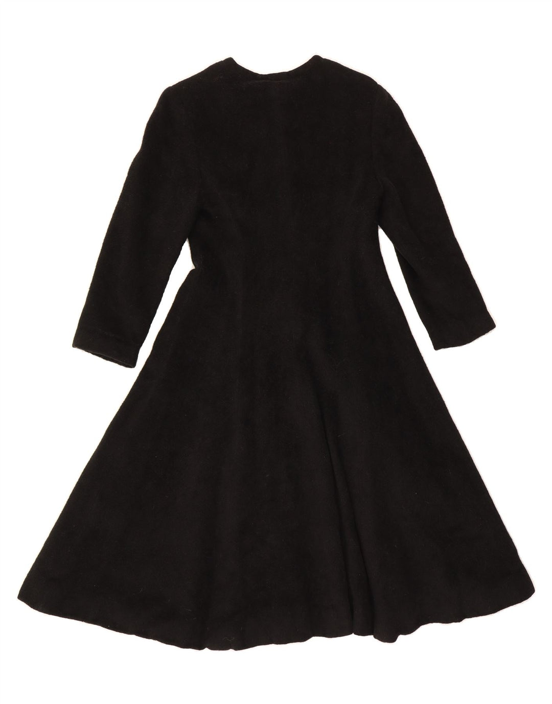 VINTAGE Womens Overcoat UK 4 XS Black Vintage Vintage and Second-Hand Vintage from Messina Hembry 