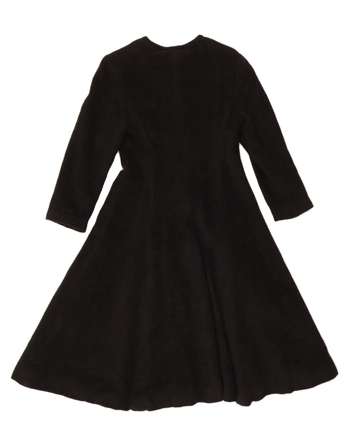 VINTAGE Womens Overcoat UK 4 XS Black Vintage Vintage and Second-Hand Vintage from Messina Hembry 