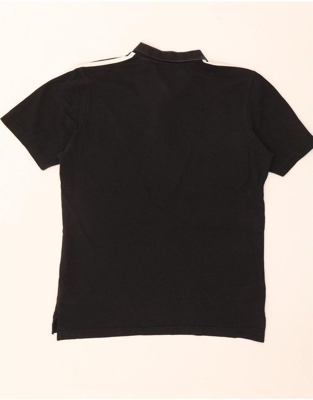 Adidas Mens Polo Shirt Small Black Cotton
