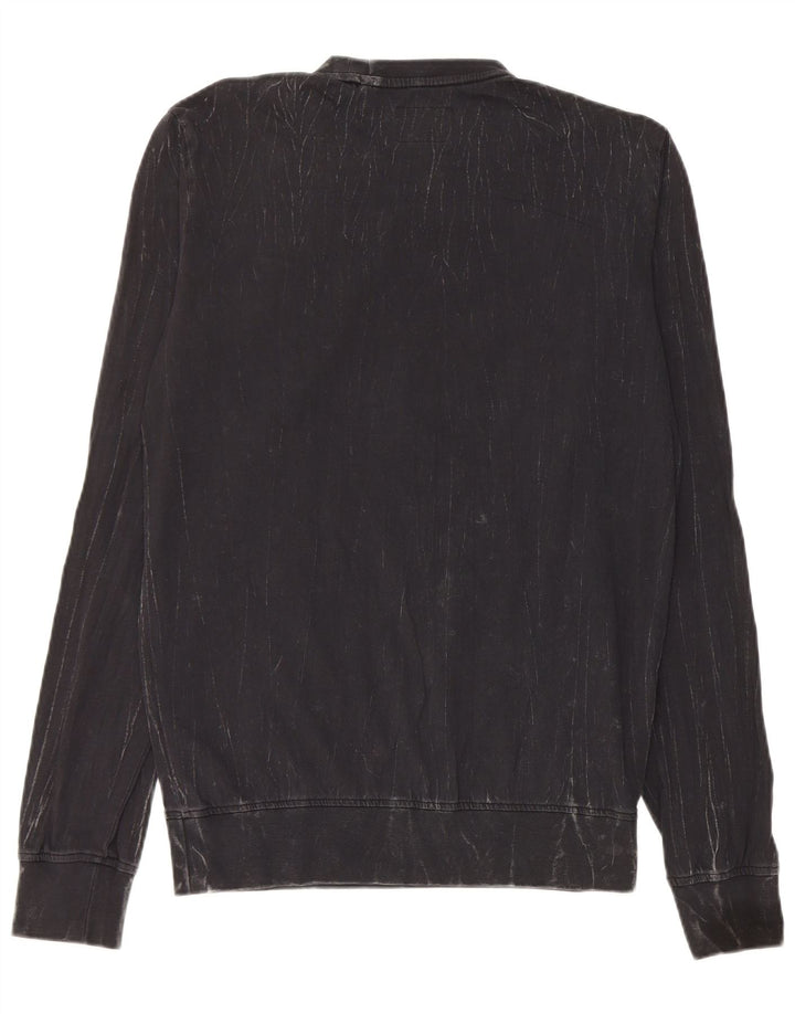 Guess Mens Top Manga Longa XS Algodão Preto