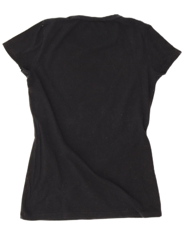 Gas T-shirt graphique pour femme UK 8 Small Noir