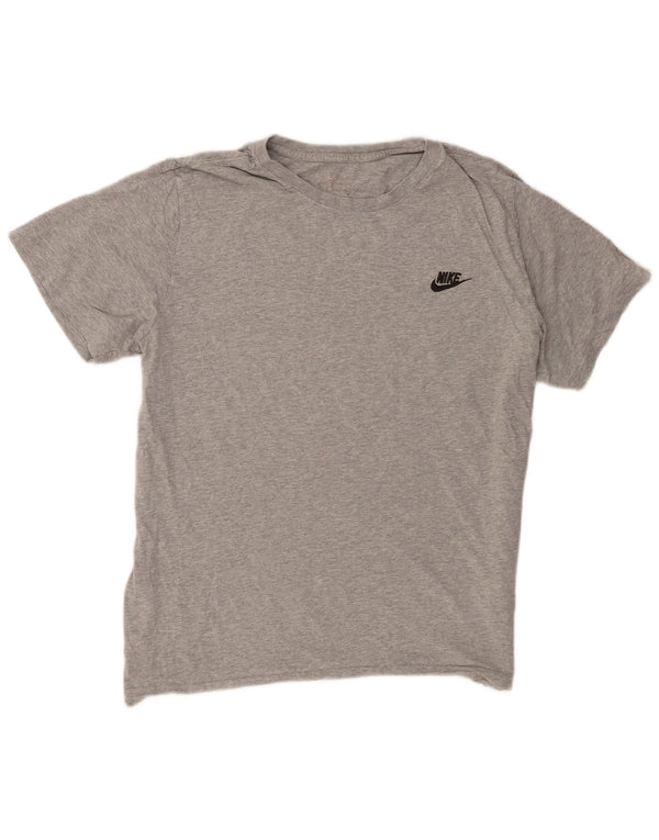 Nike Mens T-Shirt Top Large Grey Flecked Cotton