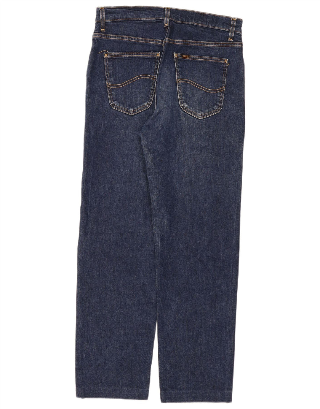 Lee Mens Brooklyn Straight Jeans W32 L28 Navy Blue Cotton