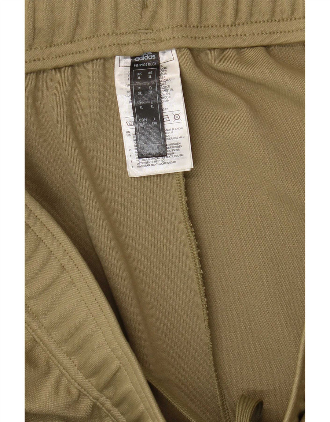 Adidas Mens Aeroready Tracksuit Trousers XL Khaki Polyester