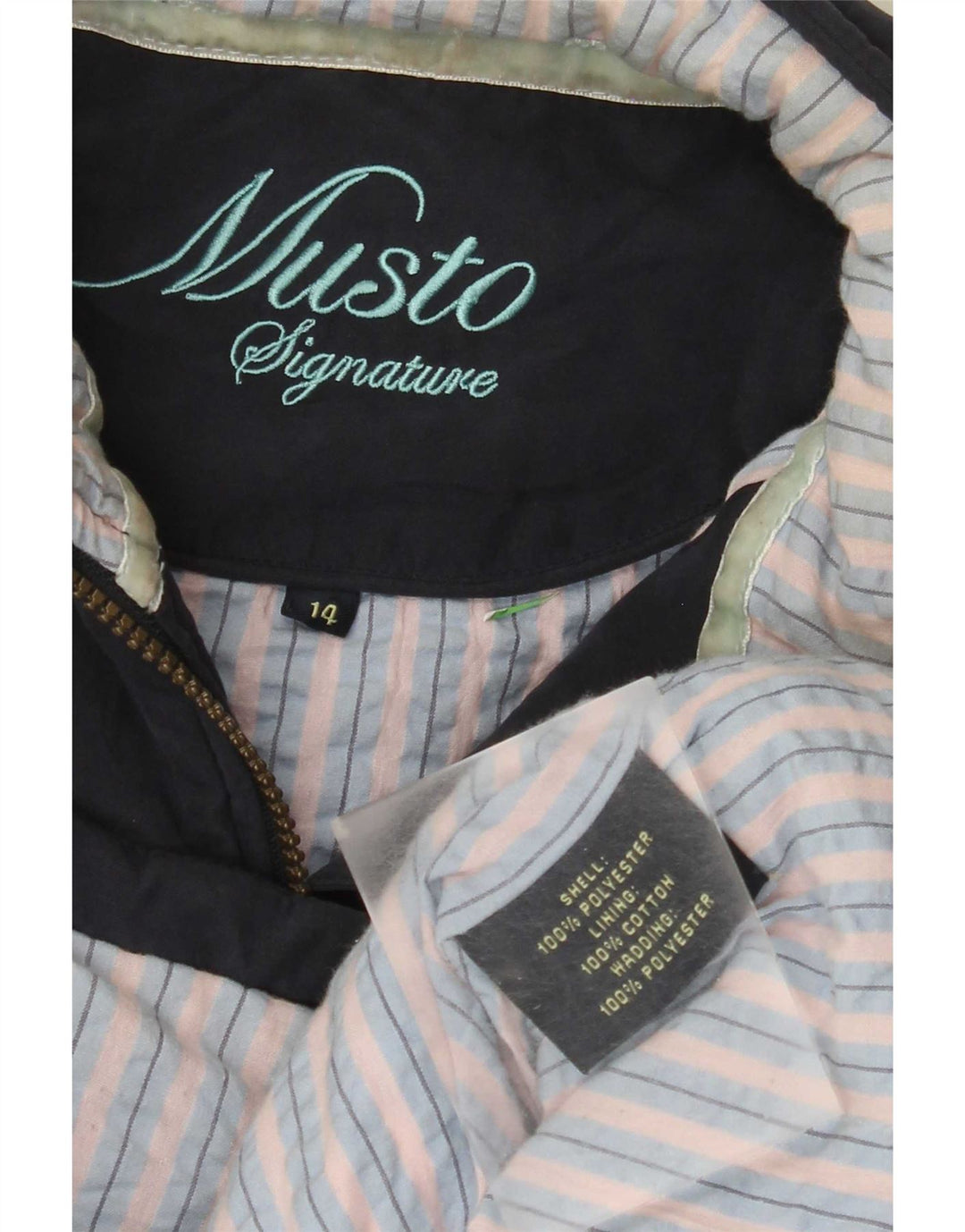 Musto γυναικείο padded Gilet UK 14 Large Navy Blue Polyester