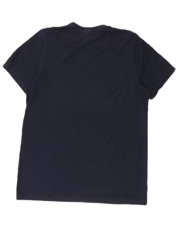 Ανδρικό γραφικό T-Shirt Adidas Top Small Navy Blue από βαμβάκι