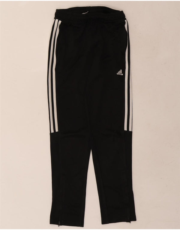 Pantaloni della tuta Adidas Aeroready da ragazzo 11-12 anni in poliestere nero