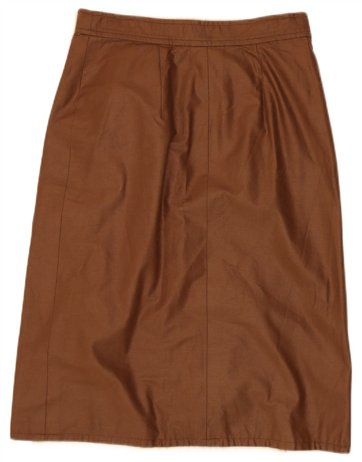 Vintage Womens Reversible Wrap Skirt W30 Medium Brown