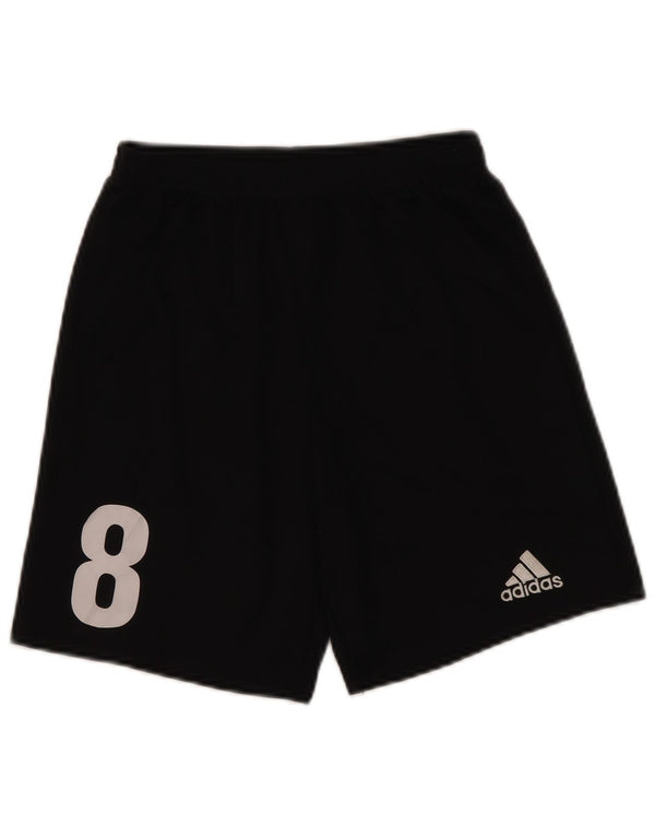 Adidas Boys Climalite Graphic Sport Shorts 13-14 Years  Black Polyester