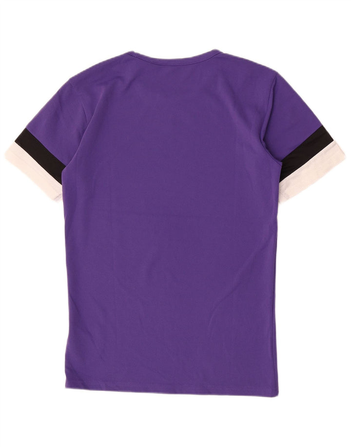 T-shirt da uomo Puma Top Small viola in poliestere color block