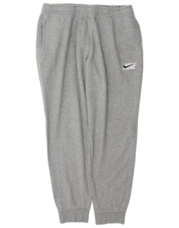 Pantaloni da tuta da uomo Nike Joggers grandi in cotone grigio