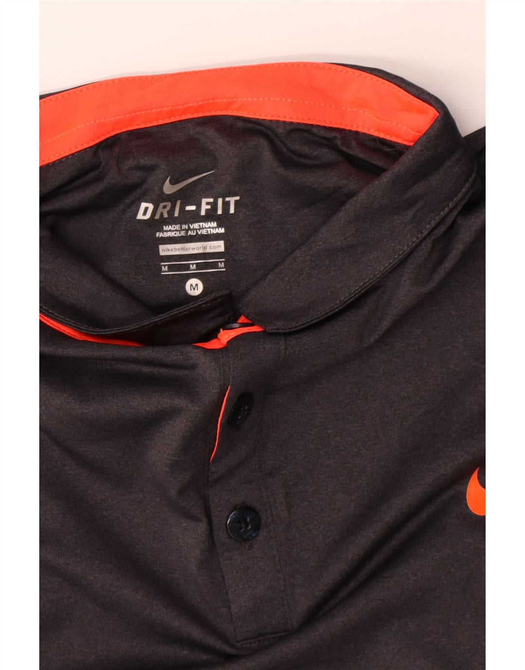 Nike herre poloshirt mellemgrå polyester