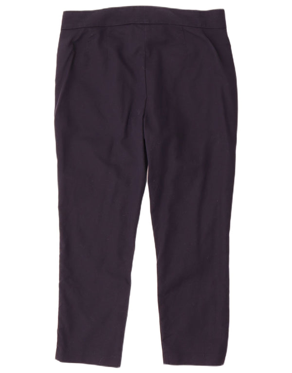 Marks & Spencer Damen Slim Cropped-Hose UK 12 Medium W32 L25 Marineblau