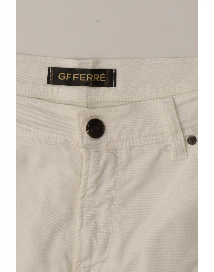 GF Ferre Damen Bootcut Jeans W34 L31 Weiß