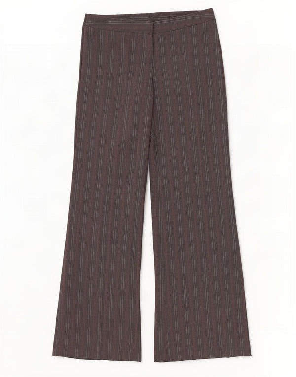 Pantaloni de costum elastici pentru femei Benetton IT 44 Medium W32 L35 Gri Pinstripe