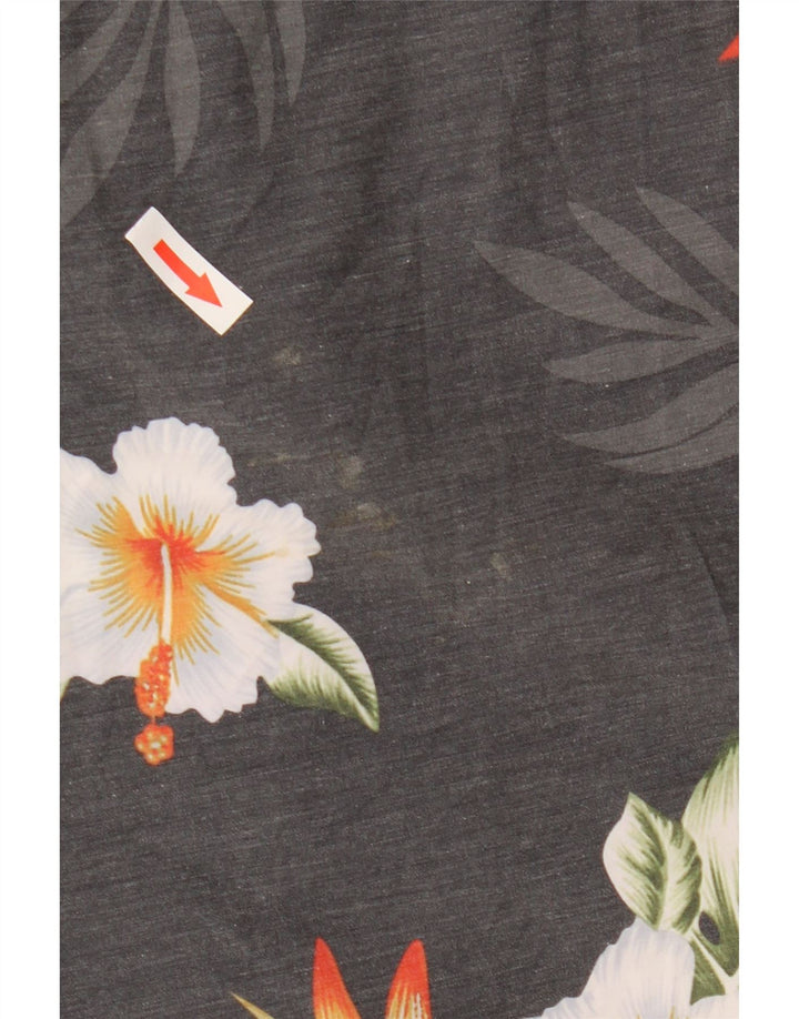 Rip Curl Mens Mirage Swimming Shorts Large  Grey Floral Polyester