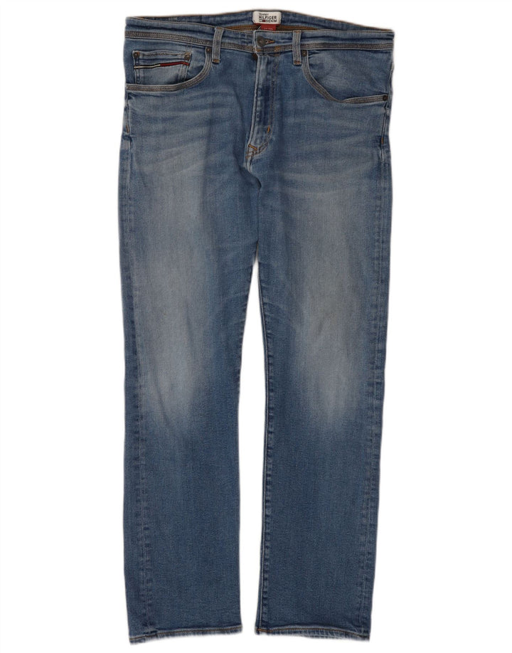 Tommy Hilfiger Mens Straight Jeans W33 L29 Blue Cotton