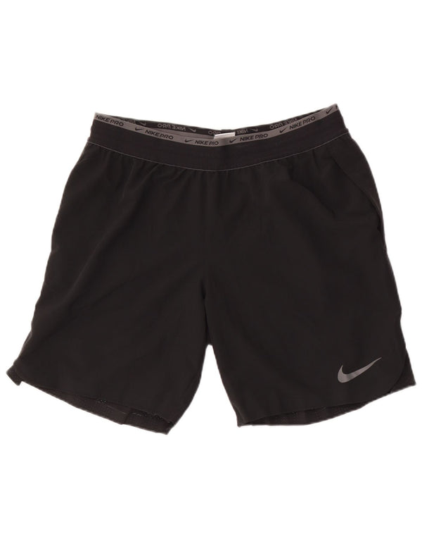Ανδρικό αθλητικό σορτς Nike Dri Fit, μεγάλο μαύρο πολυεστέρα