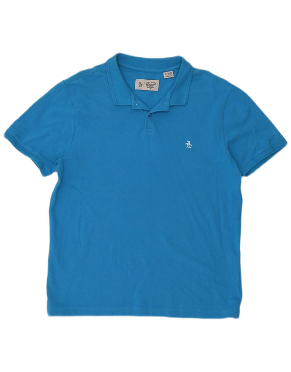 Penguin Polo Homme XL Bleu Coton
