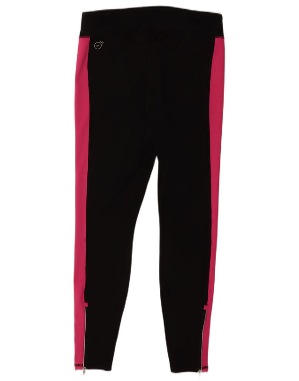 Puma Leggings pour femme UK 44 Large Noir Colorblock Sports