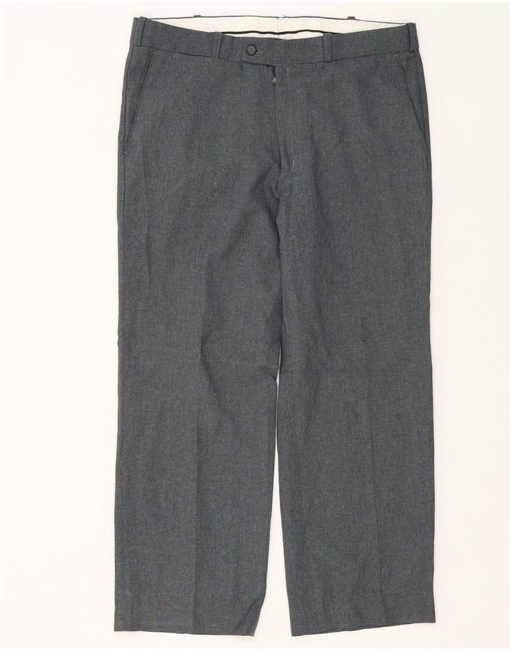 Мужские широкие брюки Farah W32 L26 из полиэстера серого цвета