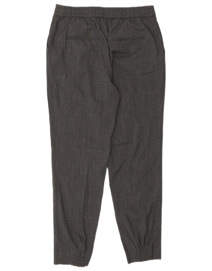 ZARA Γυναικείο παντελόνι casual με καρφιτσωτό μικρό γκρι πολυεστέρα