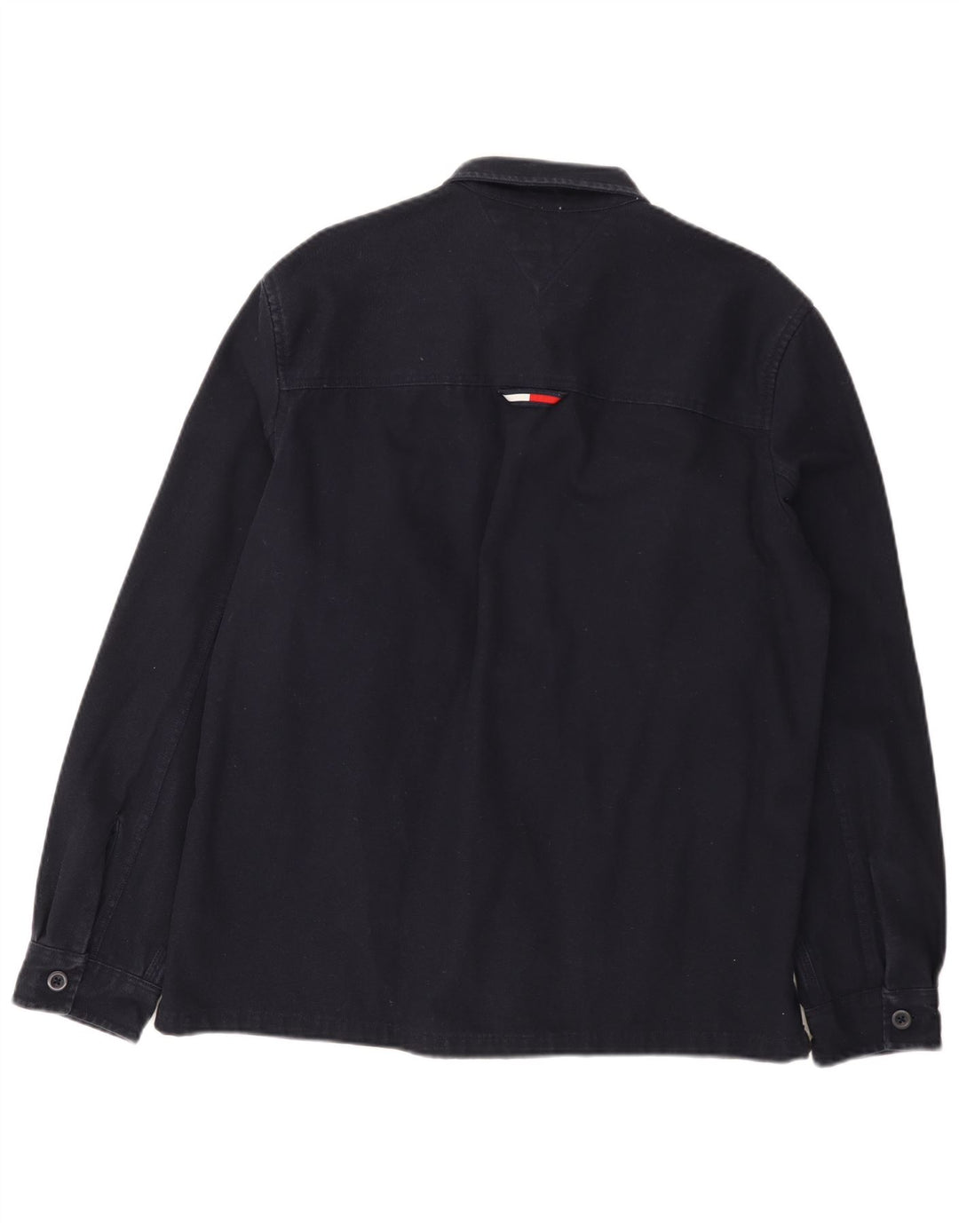 Camicia da boscaiolo grafica da uomo Tommy Hilfiger cotone medio blu navy