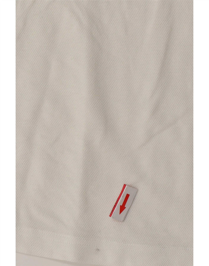 Hugo Boss Poloshirt til mænd Medium White Colourblock Bomuld